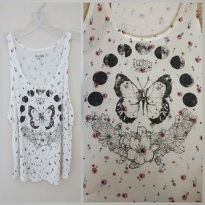 🌟 DONATING 8/1 Butterfly moon phases graphic tank